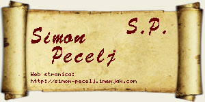 Simon Pecelj vizit kartica